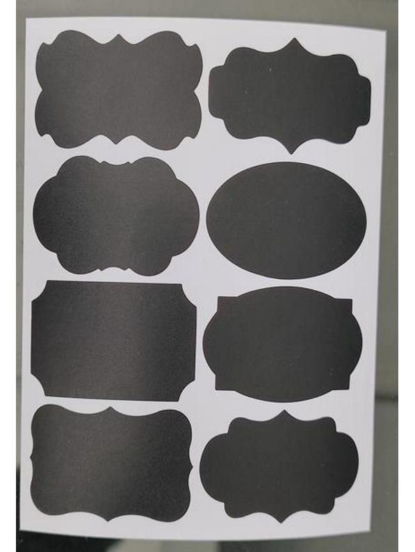 Erasable Self-Adhesive Frosted Blackboard Label for Glass Bottles