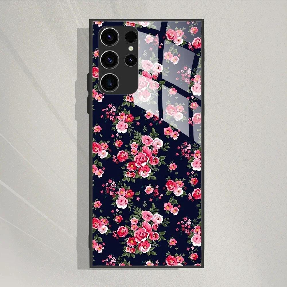 For Samsung Galaxy S25 Ultra Case Tempered Glass Case Cool Painted Phone Cases For Samsung S25 Ultra Cover S25ultra 5G Fundas