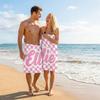 Summer New Microfiber Beach Towel Plaid Bath Towel Seaside Vacation Absorbent Quick-Drying Anti-Sand