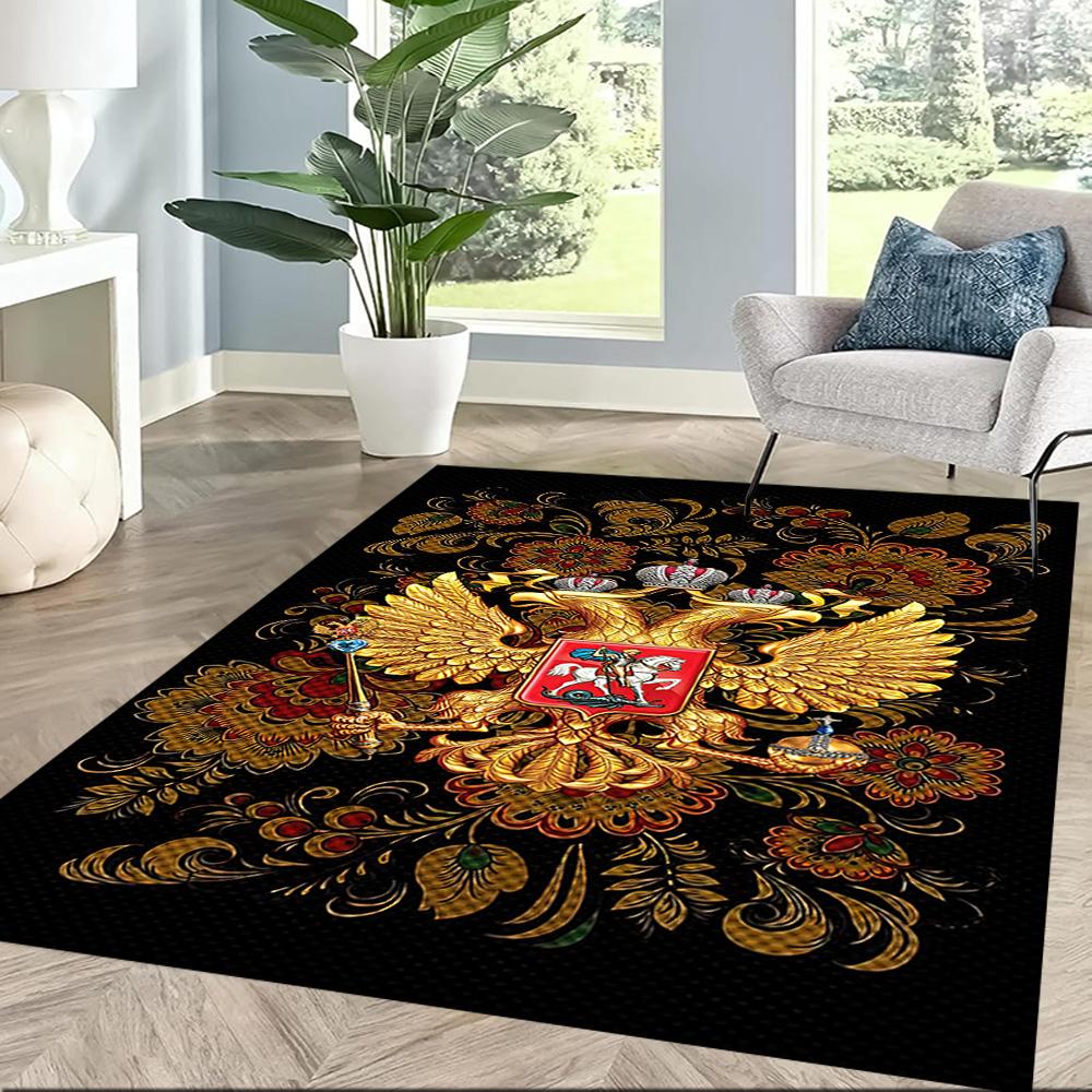 Russian Coat Of Arms Square rugs are a great choice for living rooms, bedrooms, home décor, and as gifts.