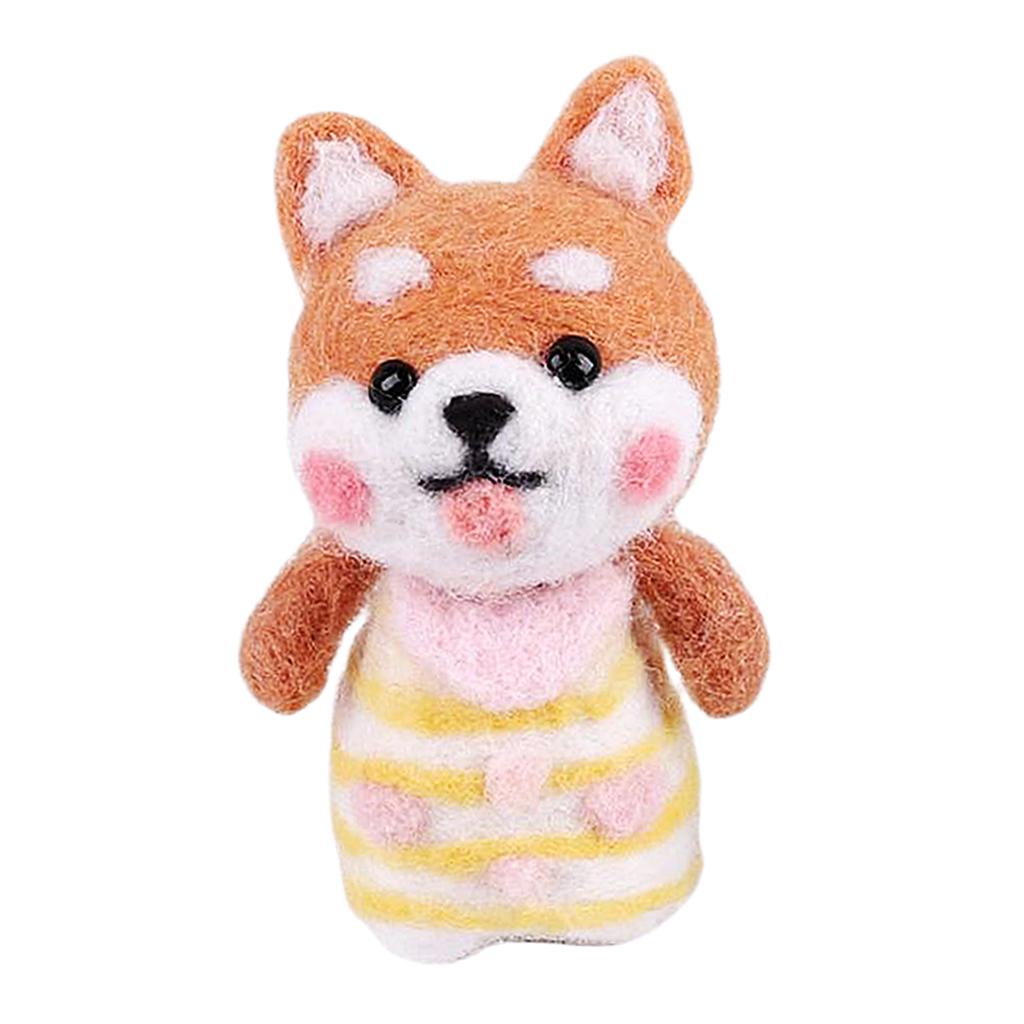 DIY Handmade Needle Felting Animal Kit For Adults Beginners with Tools D