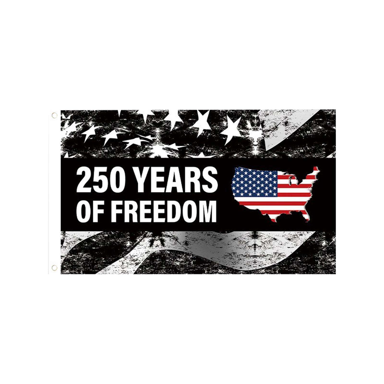 Outdoor 1776-2026 Semiquincentennial Flag 250 Years of Freedom Celebration Banner Festival Decoration Yard Display One Size