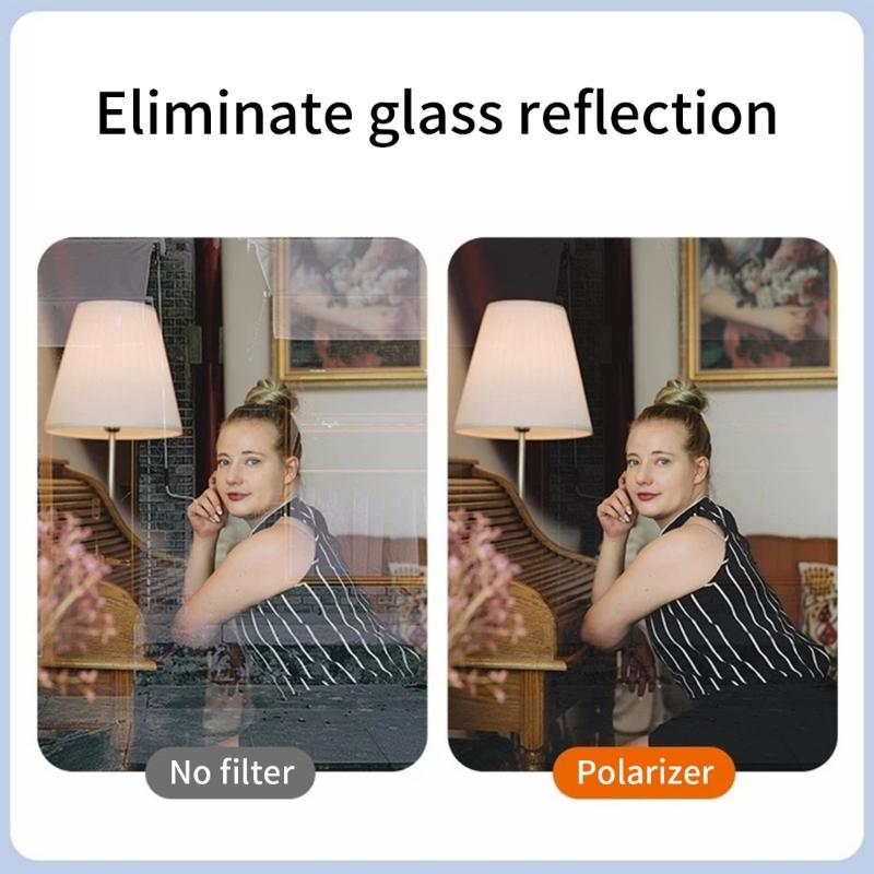 Professional Polarizing Filter 52mm Double Sideds Opticals Glass Lens Reduces Glares Improves Imagings Claritys Comes With Microfibers Cloth