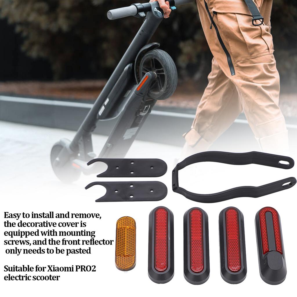 Wheel Reflective Strip Scooter Night Reflector Parts with Screws Bracket  Hex Wrench for   PRO Electric Scooter