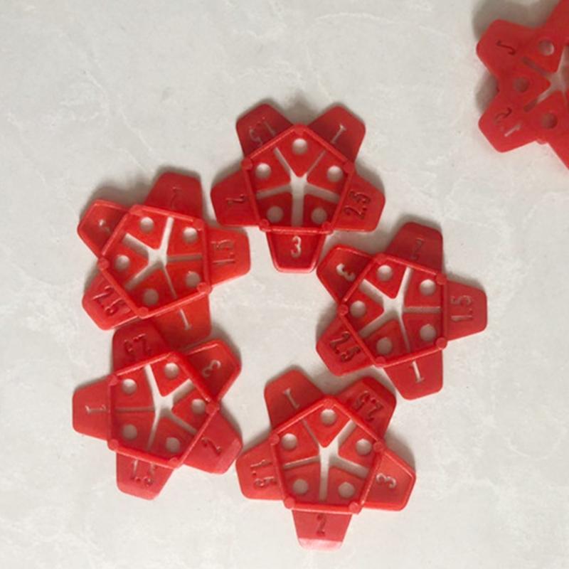 50 pezzi Cunei Livellanti Riutilizzabili Distanziatori per Piastrelle 1mm/1.5mm/2mm/2.5mm/3mm Sistema di Livellamento per Piastrelle Livellatore Localizzatore Distanziatori Pinza