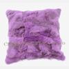 CX-D-17A 50x50cm Pernă Decorativă Cozy pentru Casă Husa Pernă din Blană Naturală de Iepure