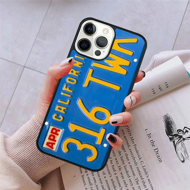 

LICENSE NUMBER PLATES Phone Case For iPhone 17 Air 15 16 16e 11 12 13 14 Pro Max Cover For iPhone 17 Air Max Plus Fundas iPhone 13
