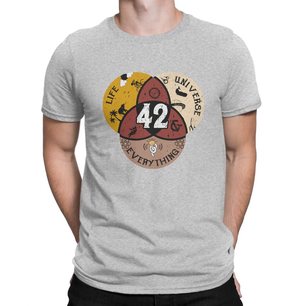 42 Life Universe and Everything Unique TShirt The Hitchhikers Guide To The Galaxy Film Casual T Shirt Summer Tshirt For Adult