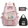 3Pcs/set Cute  Printed Backpack Pencil Case Lunch Bag Teenager Student Girl Boy Schoolbag Women Travel Laptop Bag Mochila