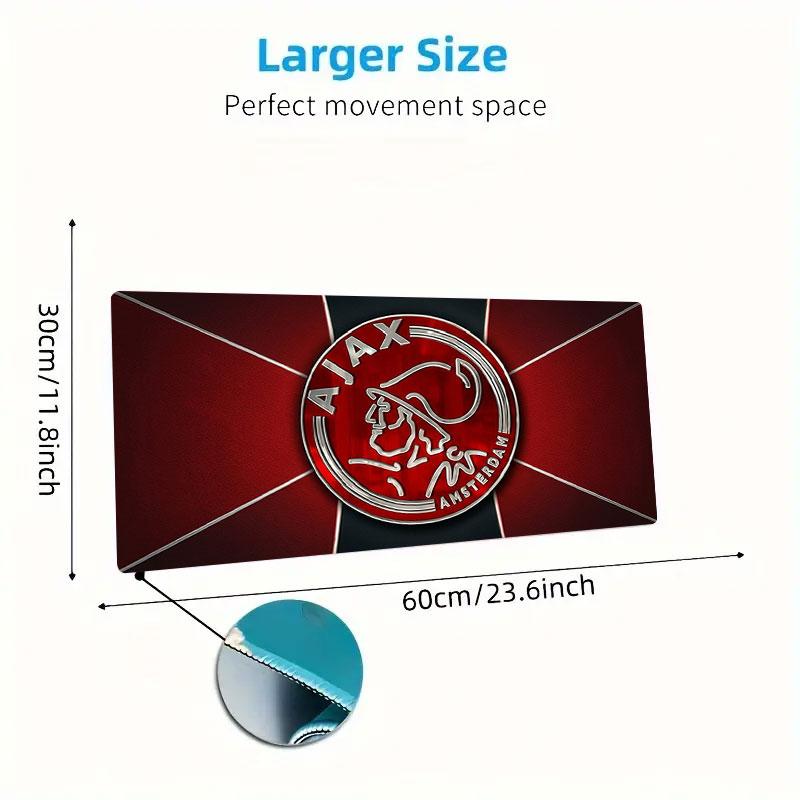AFC Ajax Large Size Mouse Pad Large Gaming Table Cushion Non-slip Laptop Tablet Big Mousepad XXL Mat Mini PC Playmat With Lock Edge