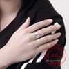 2020 100% 925 Sterling Silver Open Ring INS Minimalist Multi-layer Weaving Lines Finger Ring For Women Statement Adjustable Ring