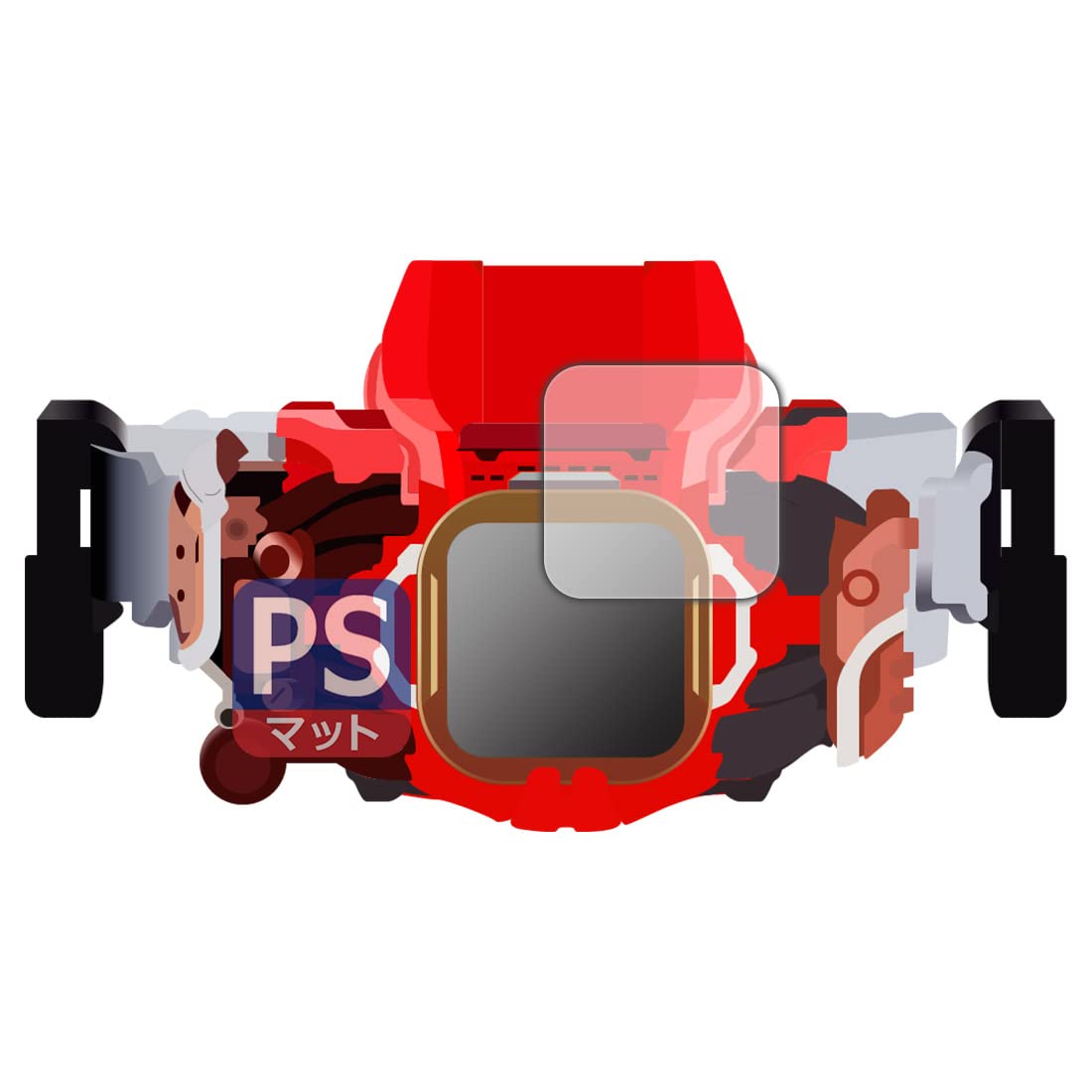 

PDA Kobo Kamen Rider Revise Transformation Belt Совместимость с DX Bail Driver Destream Driver Unit PerfectShield Защитная пленка Уменьшение отражения