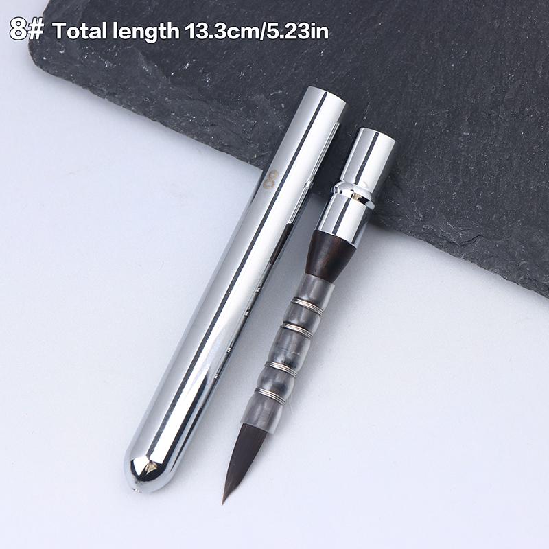 

1Pcs Portable Short Holder Voyager French Artist Watercolor Paint Brush For Travel Art Creation Art Supplies A1
