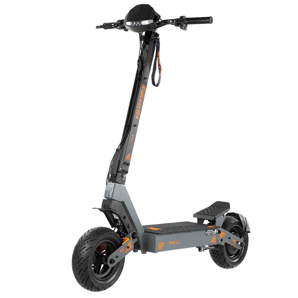 Electric Scooter Kukirin 11" 2000W Motor Adult Electric Scooter 60V 20AH Max Range 75Km Load 120Kg Black G4