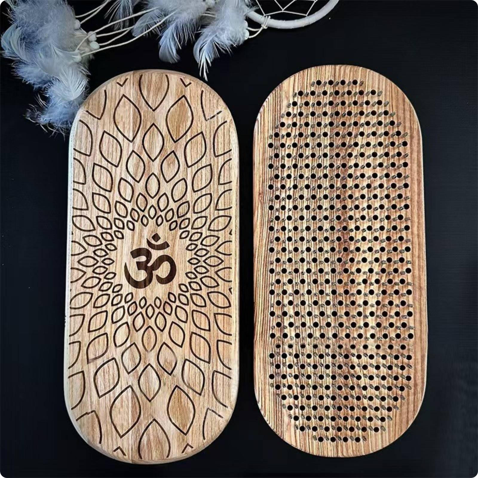 Stretching Practice Foot Board Wood Meditation