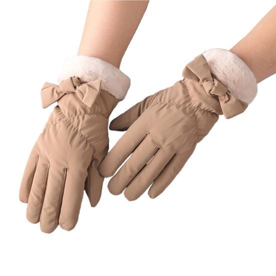 

1 пара плюшевых варежек Great Lady с длинными пальцами на открытом воздухе