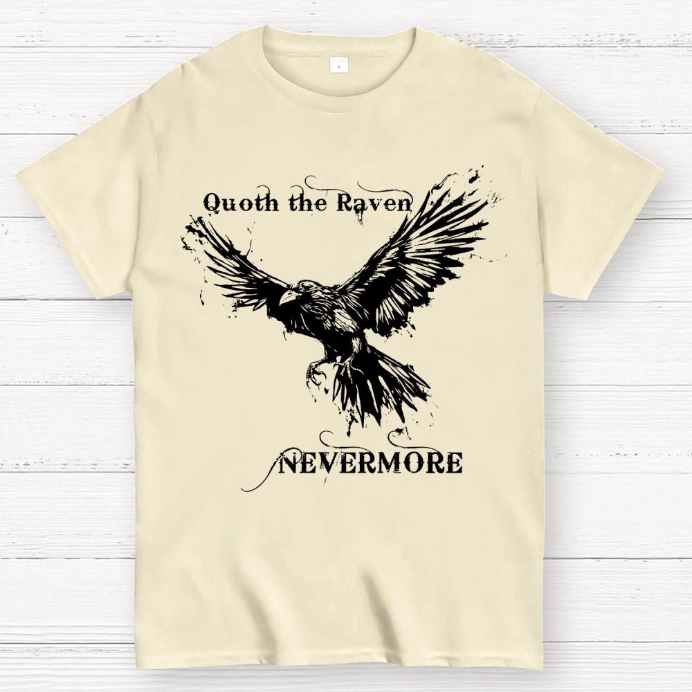 Quoth the Raven Nevermore Cotton Summer Casual Cool Loose T-Shirt