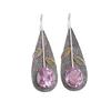 Natural Morganite Gemstone 925 Sterling Silver Jewelry Handmade Earrings 2.00" EE-72-10