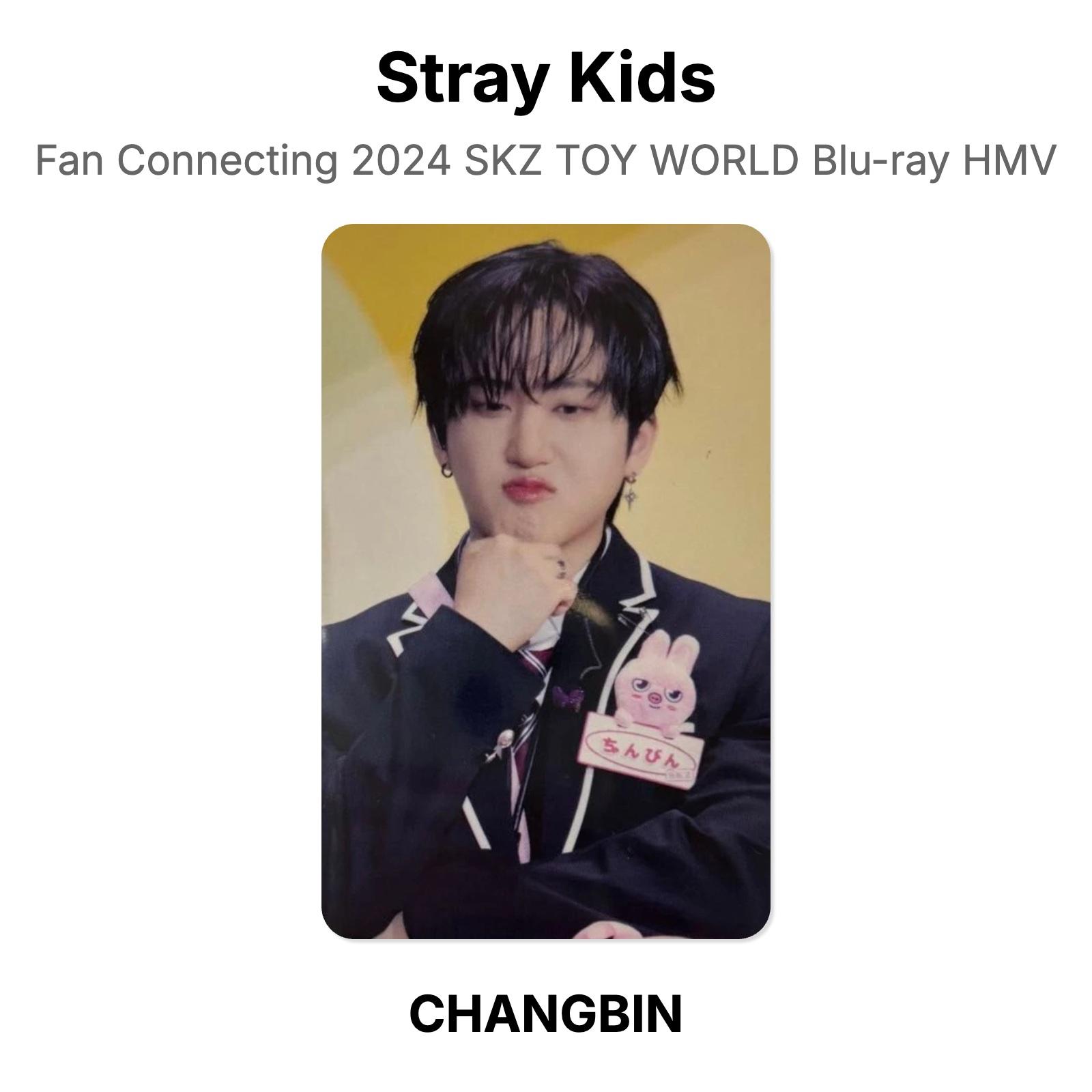 Stray Kids Fan Connecting 2024 SKZ TOY WORLD Blu-ray HMV Official Photocard CHANGBIN