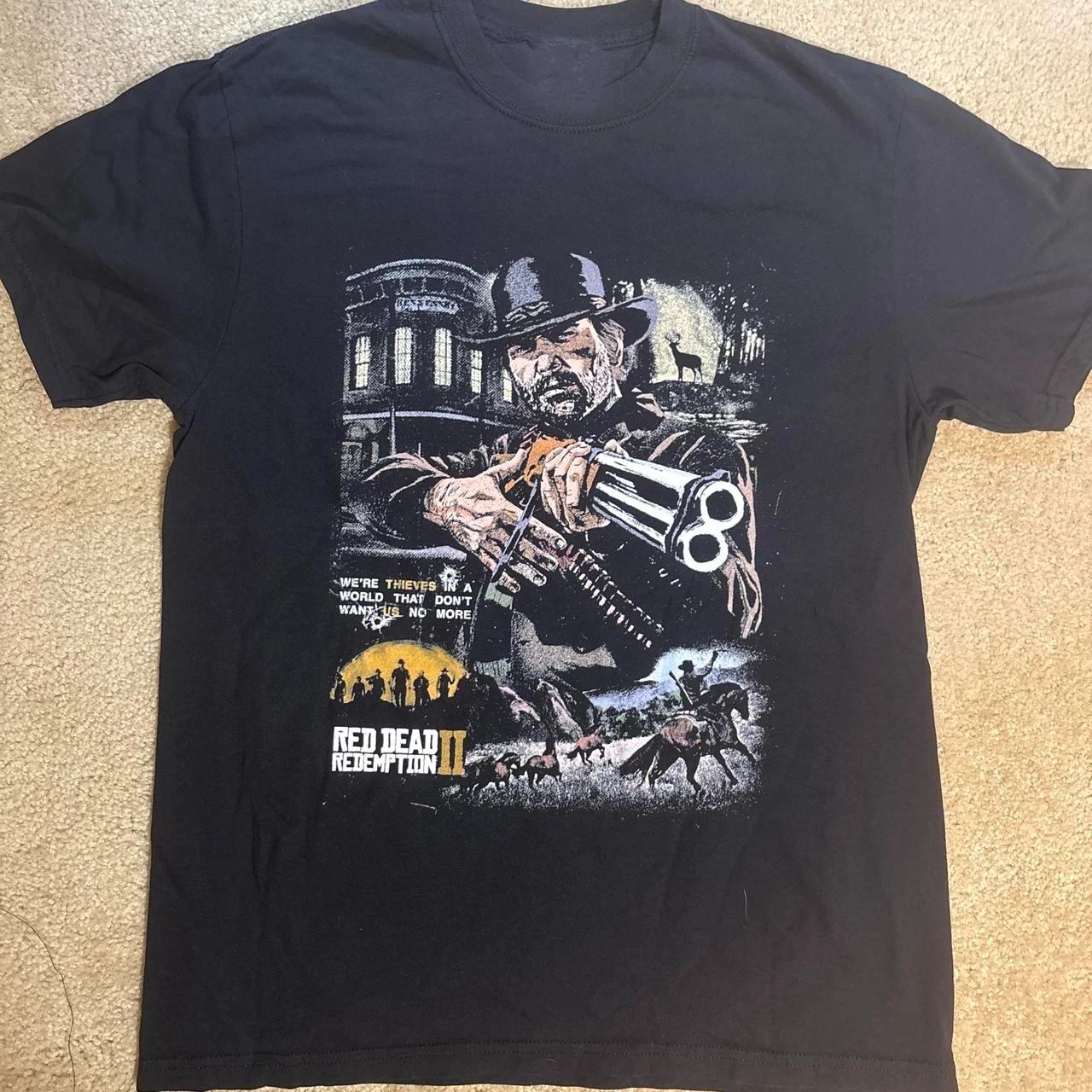 Ковбойская игровая футболка в стиле вестерн Red Dead Redemption II S-5XL 2XL