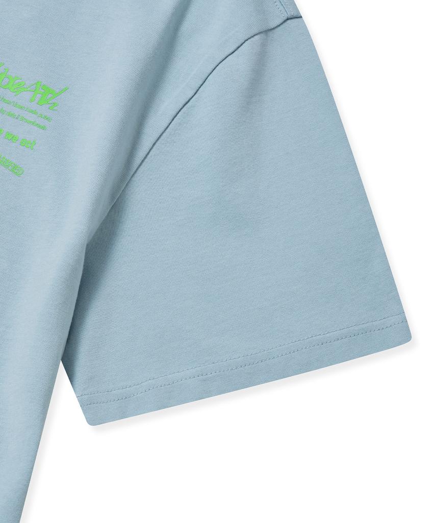 BROWNBREATH Cursorily Tee - Sky Blue