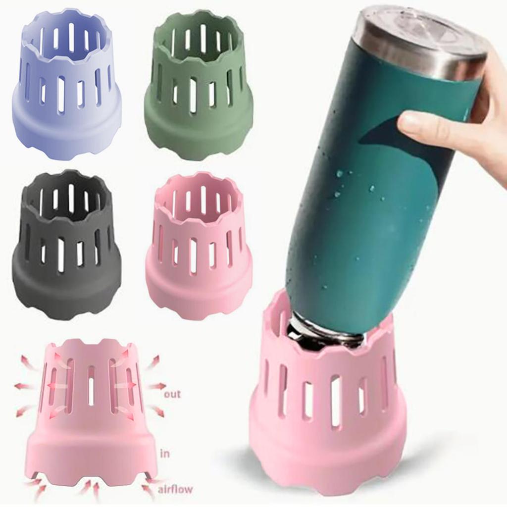 Water Bottle Drying Rack Silicone Cup Dryer Fast Drying Bottle Rack Dryer Double Head Thickened for Students Office Staff