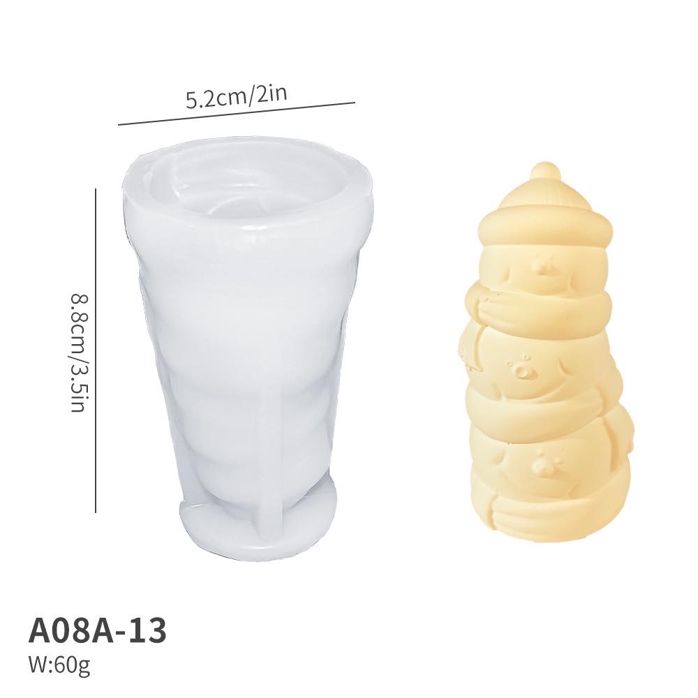 2024 Christmas Gnome Candle & Tree Diffuser Mold: 3D DIY Silicone for Plaster & Stone