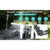 Trottinette - FOXSPORT - Pliable - Aluminium - 88×36×94-104cm - Charge 100KG - Noir