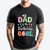 Dad Of The Birthday Girl Easter Bunny Family Matching Graphic Tees Men Camisetas Tshirts Funny Shirts Halloween Tee Shirt