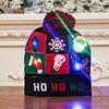 LED Light-Up Knitted Christmas Hat for Adults & Kids - Festive Party Accessory