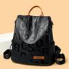 Schoolbag Anti-theft Backpack Women's New Fashion Embossed Letters Contrasting Colors Student Schoolbag Multi-functional Large-capacity Travel