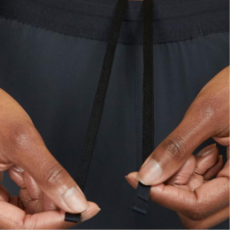 Nike Logo Print Breathable Solid Color Spring Knitted Sports Pants Women Pants Black CD8219-010