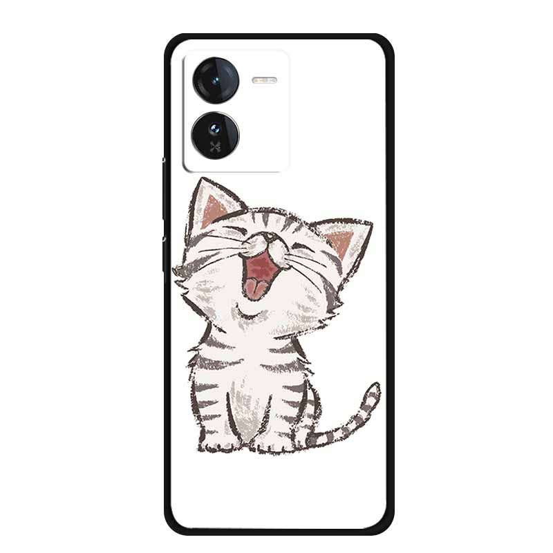 

For Vivo iQOO Z9 Case Z 9 x 9x Phone Cover Black Silicone Soft Back Cover Case For Vivo iQOO Z9x Y37 Pro Case 6.72 Coque Fundas Vivo Y37 Pro