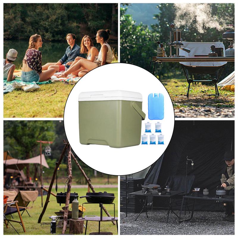 Cooler Box 13.8L Food Refrigerated Insulated Box Leakproof Reusable Car Refrigerator Ice Chest Food Containers For Fishing