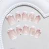 Simple Love Pearl Pile Diamond Lines French Sweet Versatile European and American Style Removable Manicure 30 Pieces