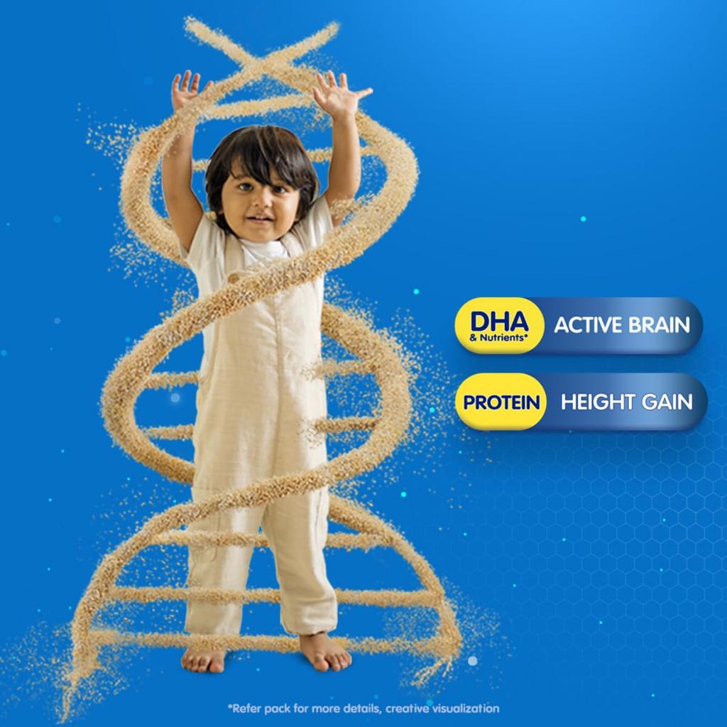 Horlicks Junior Chocolate Flavour Health Drink for Toddlers 500 G Jar Brain Growth Immunity