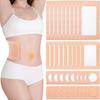 2025 Latest Model  120 Pcs Castor Oil Patches Kit Disposable Castor Oil Pack Wrap Self Adh
