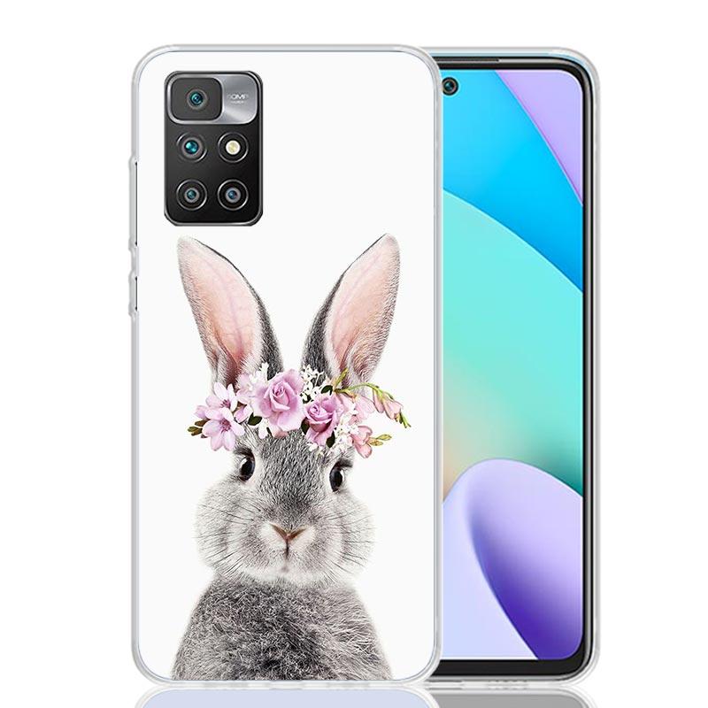 Cute Bunny Baby Rabbits Case Phone Cover for Xiaomi Redmi 13 13C 14C 12 12C 10 10C 10A 9 9C 9A 9T 8 8A 7 7A 6 Pro 6A K70 K60 K40