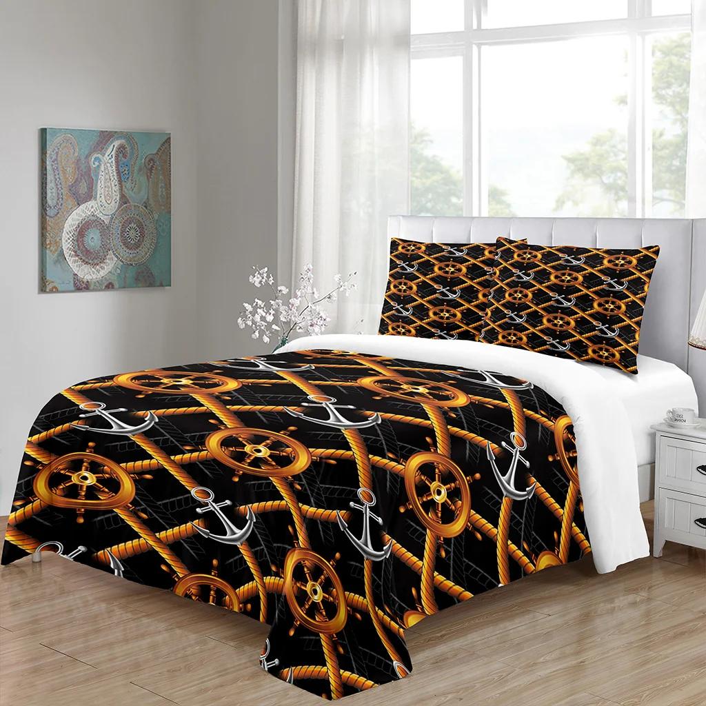 Luxury Black Gold 3Pcs Geometric Queen King Full Size Duvet Cover Bedding Linen Set 2 Seater Bedspread 200x200 240x220 150x200