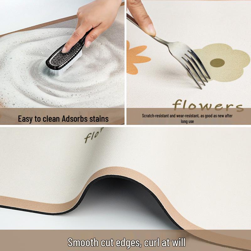 American-Style Diatomaceous Earth Quick-Dry Non-Slip Bathroom Mat