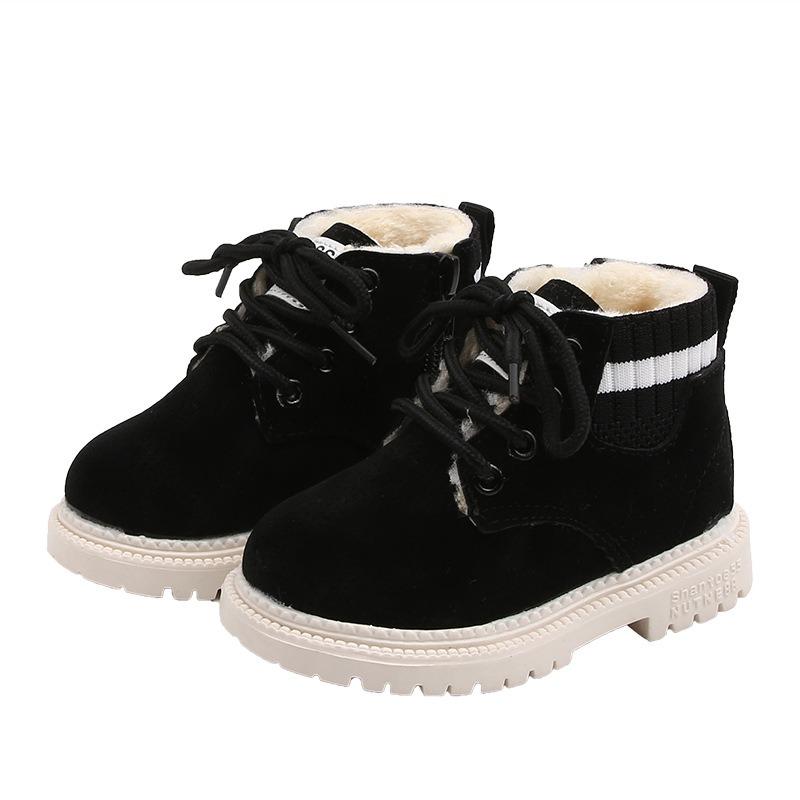 Children's Boots Autumn/Winter Children's Shoes Children's Shoes Flyknit Boys' Boots Girls' Haired Snow Boots