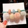 Lovely Fur Ball Girls Hair Bands Elastic Rubber Elegant Hair Accessories