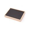 48 Grids Earrings Display Tray Velvet Ring Earring Holder Simple Wood Rings Tray  Home