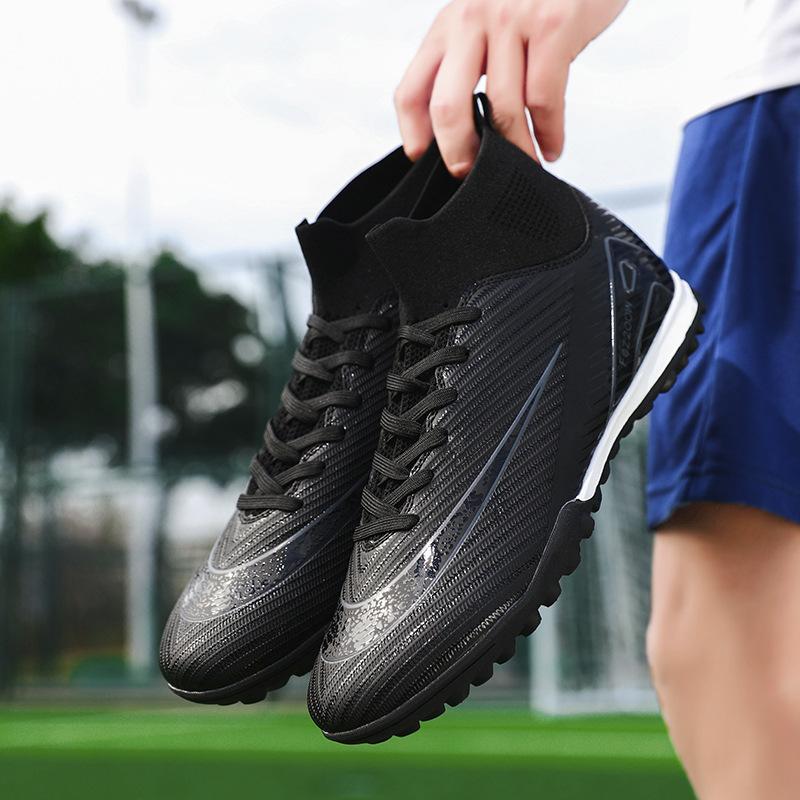 

Batch 2025 World Cup C Ronaldo high-top football shoes men s and women s youth spikes grass training shoes 45