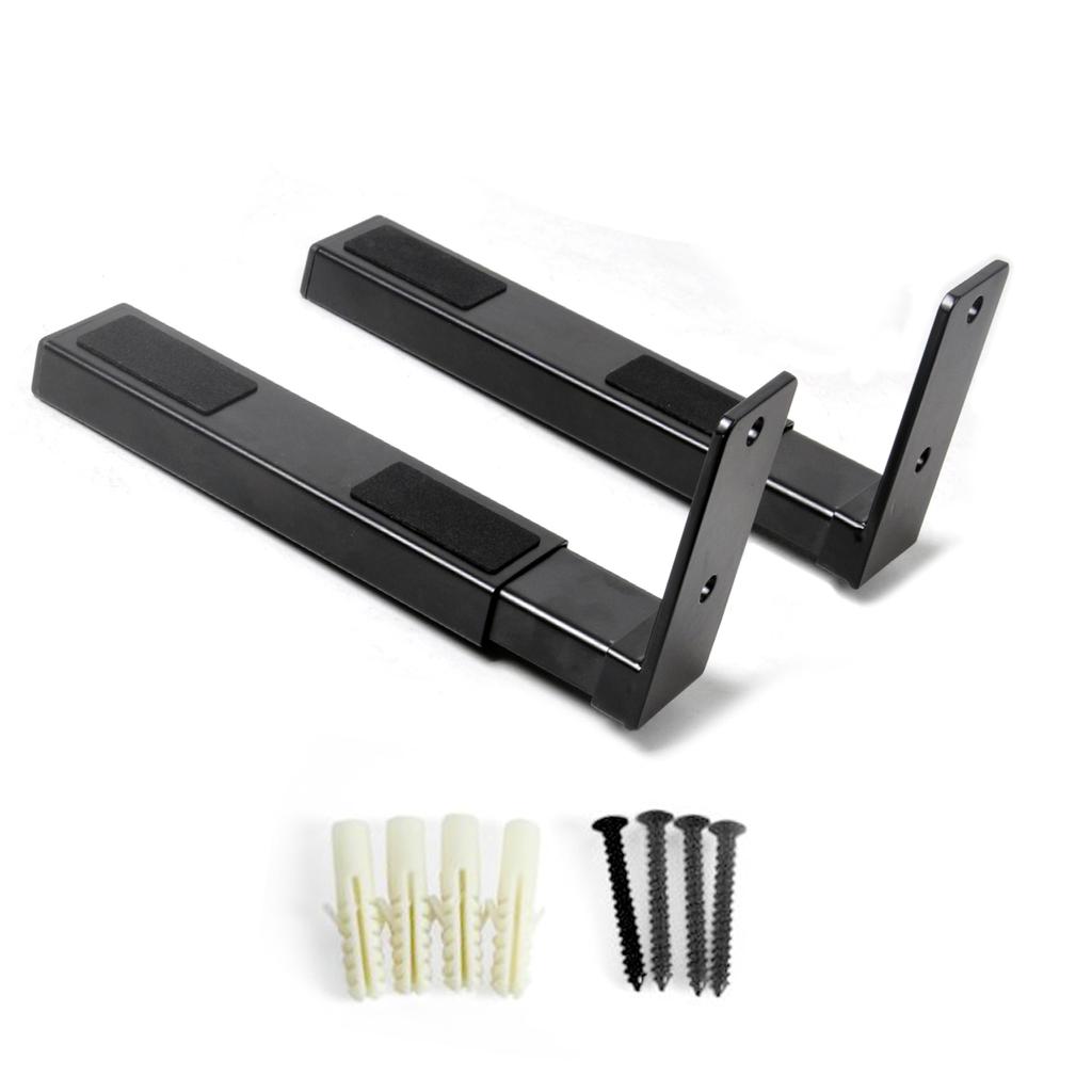 Pyle Speaker Wall Mount Speaker Stand Pair Soundbar Speaker Large and Small Speaker Center Channel Speaker Wall Mount Adjustable Length Extendable 110