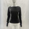 Y2K Spring and Autumn slim fit sexy round neck women's printed gothic style spicy girl long sleeved top