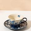 Ceramic Coffee Cup Chinese Blue and White Porcelain Teacup Teapot Mug Drinking Utensils Afternoon Tea Accessories Coffee Cup Set