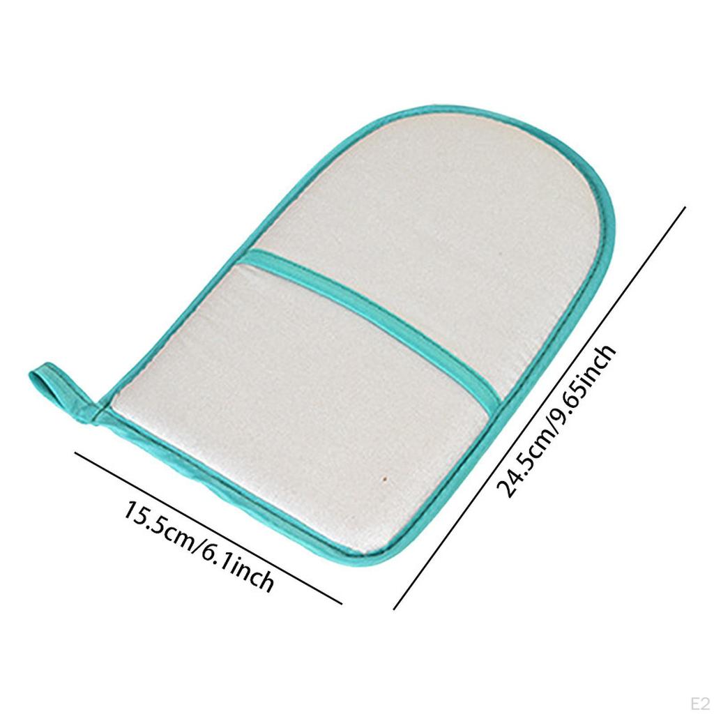 2 Pieces Ironing Gloves Anti Steam Mit Heat Insulation with Loop for Clothes Steamers Thick Sponge