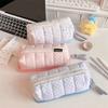 Large Capacity Pencil Box Dot Pattern Stationery Bag Fashion Pen Bag  Portable Use
