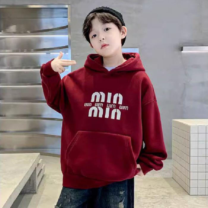 

Модная флисовая толстовка для мальчиков: Теплый зимний стиль для детей 160 (90-105 lbs)